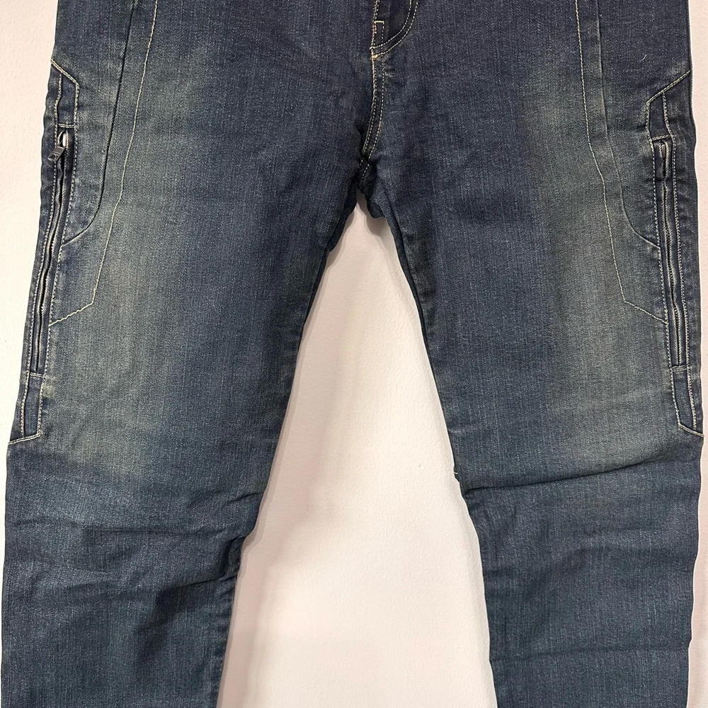 MAXLER JEANS Men's Dark Blue Jeans Riding Jeans, Motorcycle! NWT! Size 36. - Picture 2 of 8